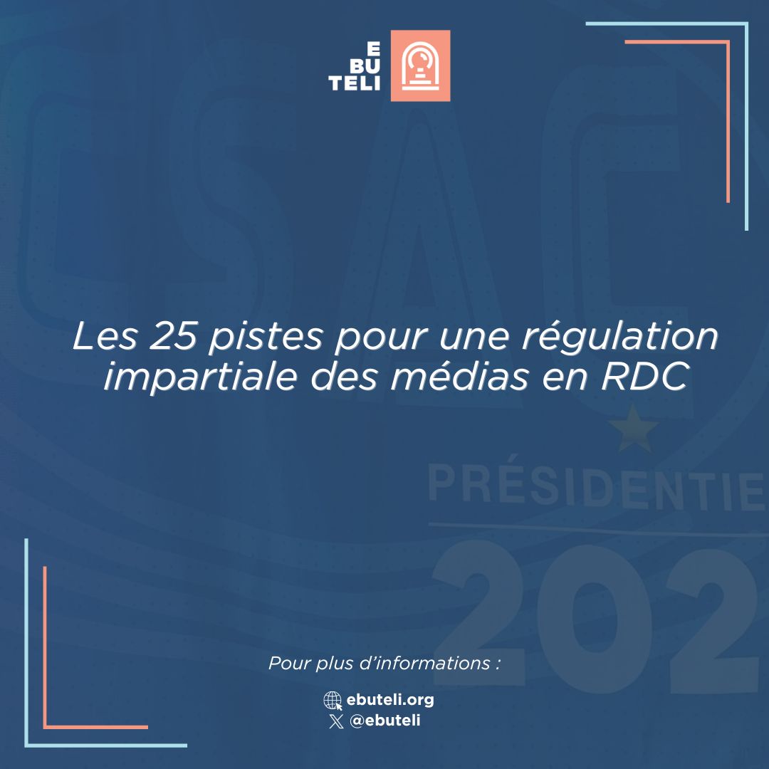 Les 25 pistes pour une régulation impartiale des médias en RDC