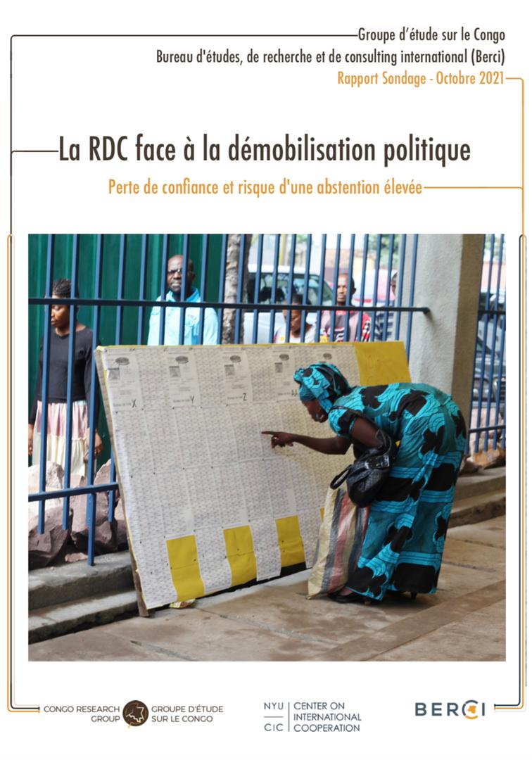 Sondage GEC/Berci – La RDC face à la démobilisation politique : perte de confiance et risque d'une abstention élevée
