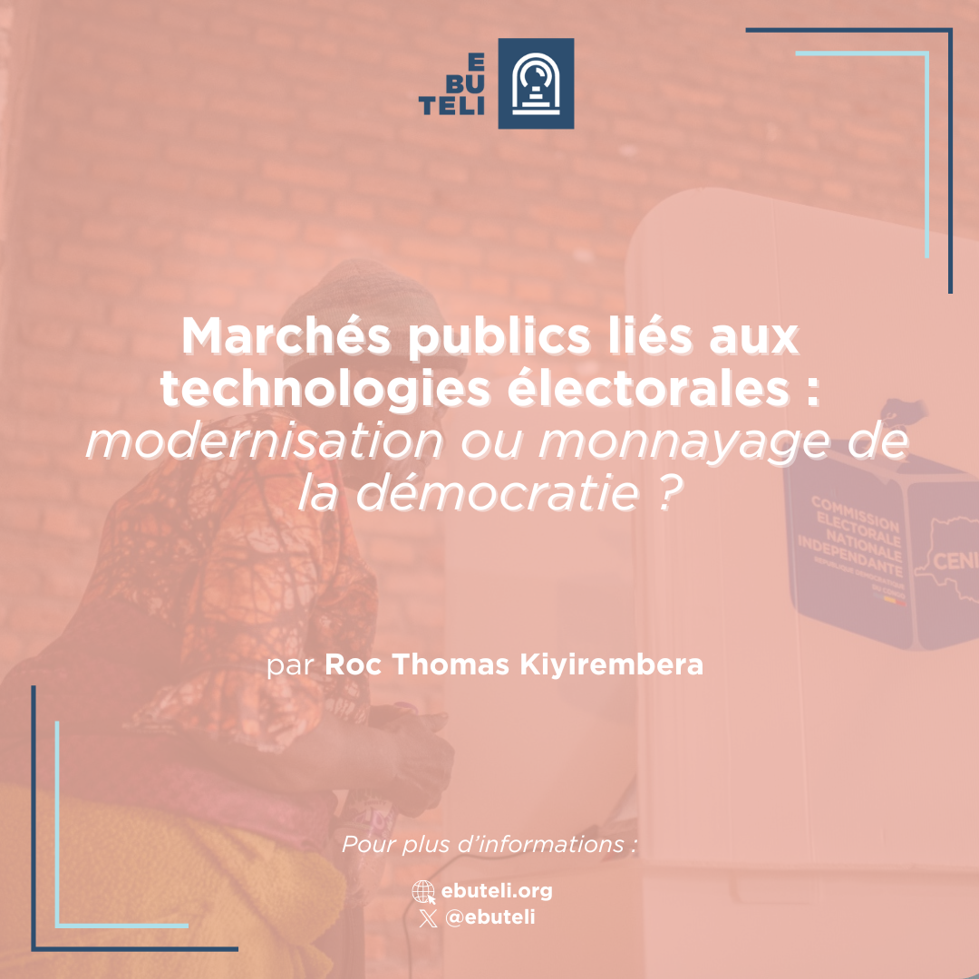 Marchés publics liés aux technologies électorales : modernisation ou monnayage de la démocratie ?